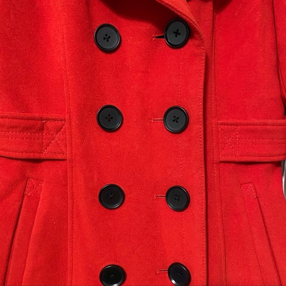 BCBG MaxAzria Finn Red Peacoat - Picture 3 of 6
